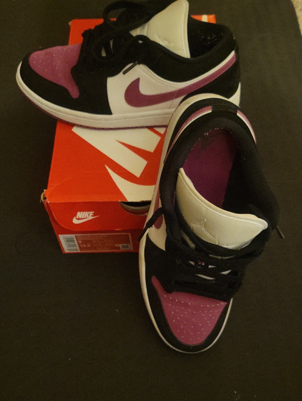 Nike Women’s Low-Top Sneakers in Purple, Black & White 9